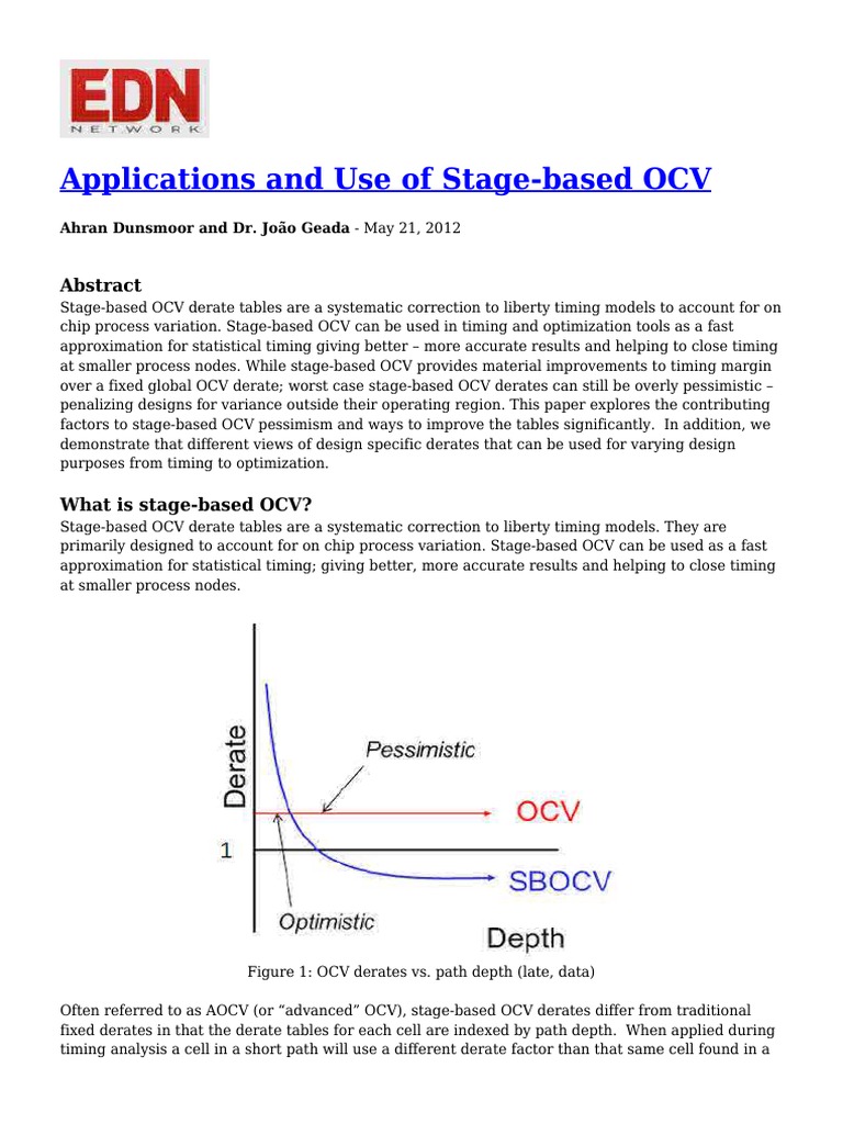 Applications and Use of Stage Based OCV | PDF | Electronic Design ...