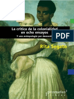 Segato-La Critica de La Colonialidad PDF