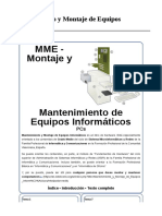 Mantenimiento y Montaje de Equipos Informáticos