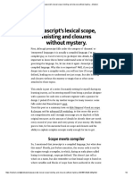 Javascript's Lexical Scope, Hoisting and Closures Without Mystery PDF