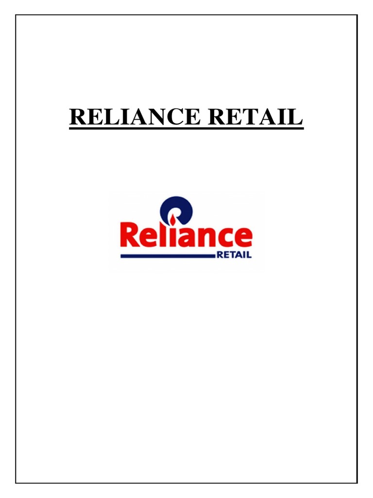 Reliance Retail Project PDF Retail Search Engine Optimization