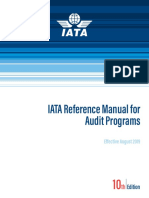 IATA Reference Manual For Audit Programs (IRM) Ed 10 - September 2019