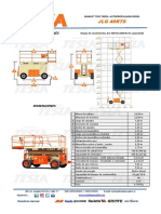 Ficha Tecnica - Manlift JLG 40 RTS (SN 0200064360) Año 1999 PDF
