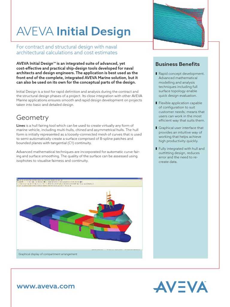Brochure AVEVA Initial Design | PDF | Hull (Watercraft) | Ships