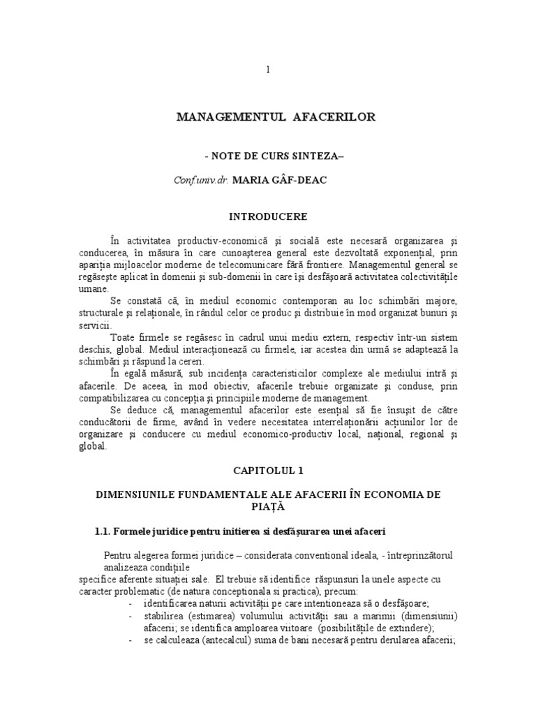 Curs Management | PDF