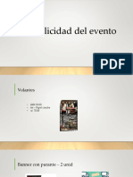 Requerimento para publicidad de un evento