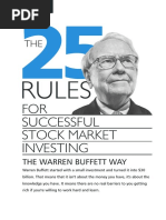 25 Rules For Successful Investment