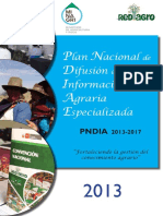 Plan Nacional de Difusión de La Información Agraria