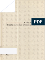 Jauss Hans Robert - La Historia de La Literatura Como Provocacion PDF