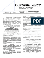 Службени лист града Чачка број 2 725 PDF