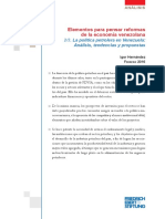 Hernández, Igor. Elementos para Pensar Reformas de La Economía Venezolana.