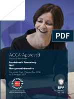 ACCA Approved Practice & Revision Kit for MA1 Management Information