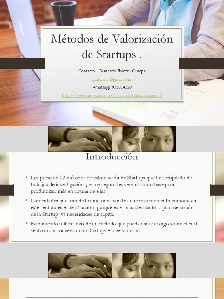 Métodos de Valorización de Startups | PDF | Empresa de inicio ...