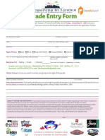 2019 Frosty Parade Registration Form