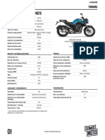 Especificaciones FZN250