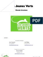 Dossier de Presse Jeunes Verts