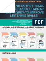 Input and Output Tasks