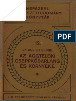 Az Aggteleki Cseppkőbarlang És Környéke PDF