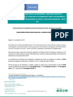 Listado Resultados Finales - 833 de 2018 - Investigadores - Consulta