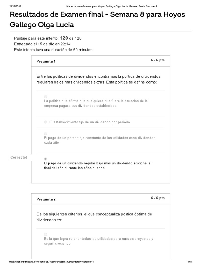 Examen Final - Finanzas Corporativas PDF | PDF | Arrendamiento ...
