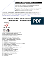 LES 75 LOIS DE FOX