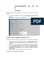 Reconocimiento de Voz Windows 10