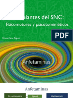 Estimulantes del SNC (anfetaminas)