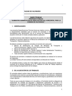 Bases Técnicas Servicio de Demarcación Vial Horizontal