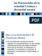 Aspectos Psicologicos y Sociales de Las Enfermedades Cronicas