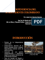 LA INDEPENDENCIA DEL SUROCCIDENTE COLOMBIANO 08 de Mayo Del 2019