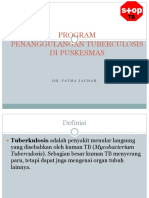 Program Penanggulangan Tuberkulosis di Puskesmas