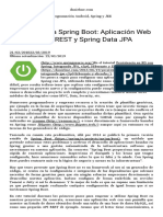 Introducción A Spring Boot Aplicación Web Con Servicios REST y Spring Data JPA