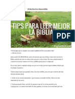 18 Tips para Leer Mejor La Biblia