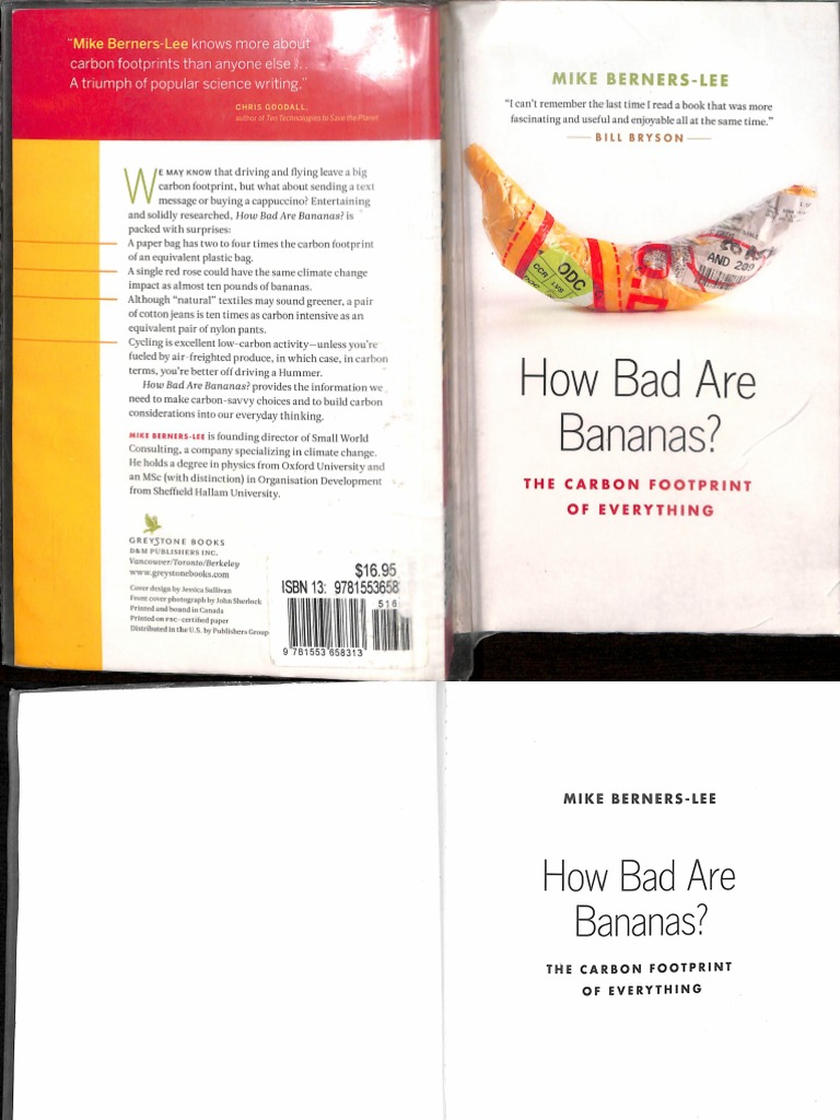How Bad Are Bananas PDF Climate Change Nature