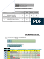 Calendarización Año Escolar 2019 