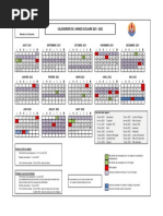 Calendrier 2021-2022