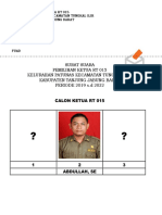 Surat Suara Pemilihan PDF