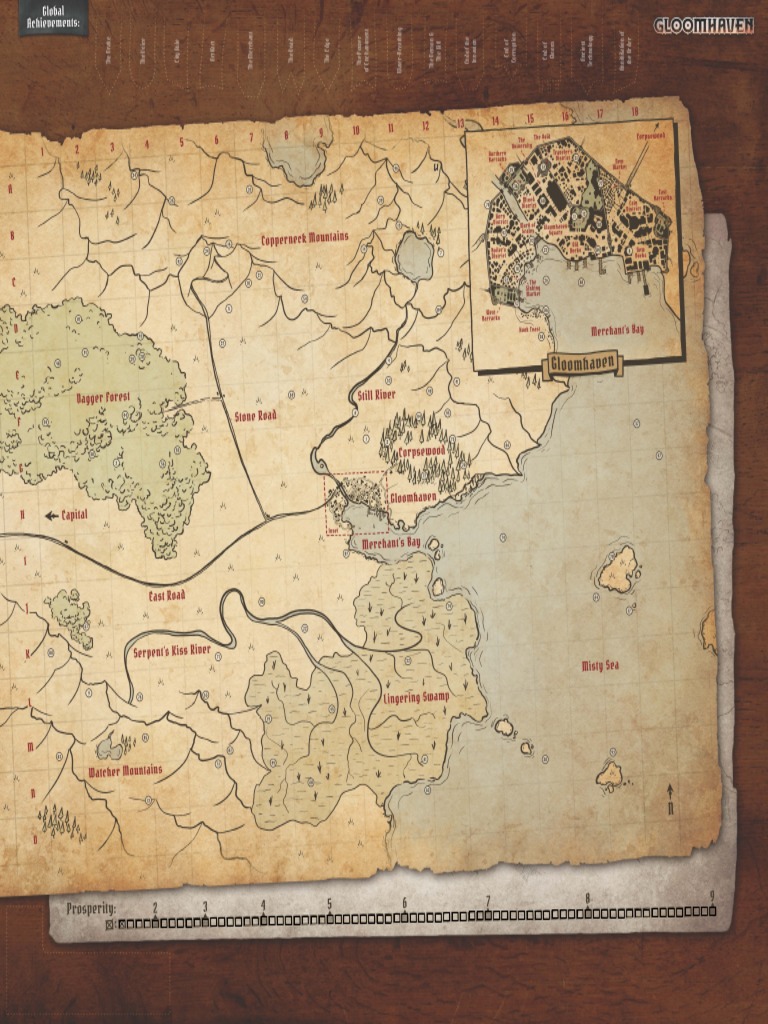 Gloomhaven Interactive Map PDF