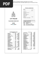 UP Police Telephone Directory