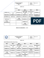 Cre Horario Curso 2019