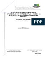 Implementación de Filtros Digitales Por Medio de Fpga's para El Procesamiento de Señales Biomédicas PDF