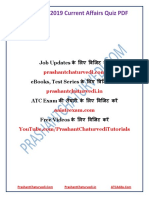 Current Affairs Quiz November 2019 PDF