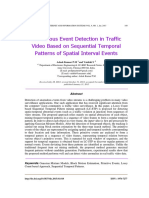 Anomalous Event Detection in Traffic Video Based On Sequential Temporal Patterns of Spatial Interval Events