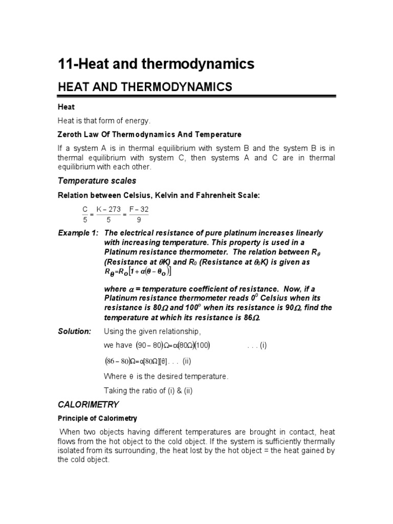 11 Heat And Thermodynamics Done 9 Files Merged Pdf Thermal Expansion Heat