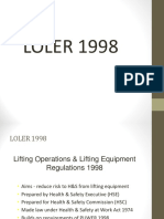 LOLER 1998 Regulations Summary