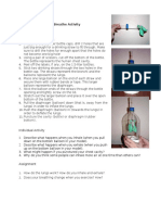 Anatomy and Physiology Laboratory Activity (Respiratory System)