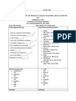 RVITM Question Paper (Retest-Absentees)