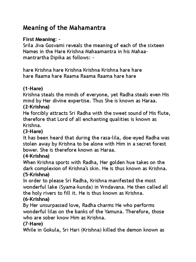 Meaning of HK PDF Vishnu Hindu Deities