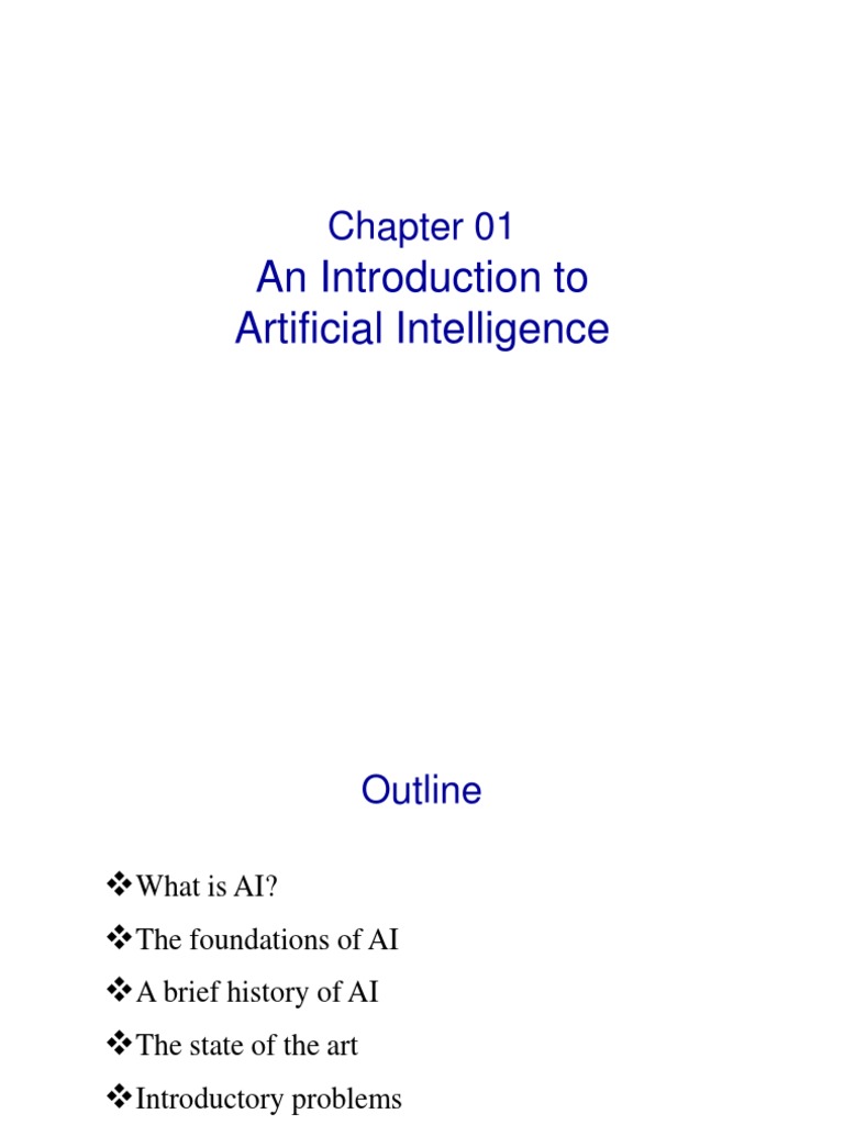 Chapter 01 Intro | PDF | Artificial Intelligence | Intelligence (AI ...