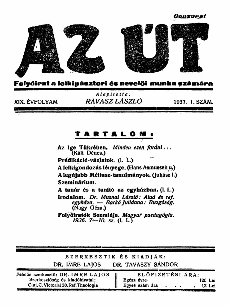 Az Út 1937 PDF | PDF